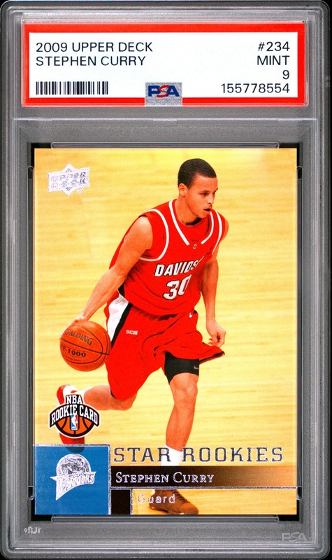 2009 UPPER DECK #234 STEPHEN CURRY ROOKIE RC PSA 9