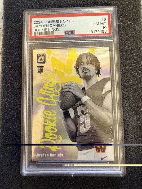 2024 Donruss Optic Jayden Daniels RC Rookie Kings PSA 10 Commanders