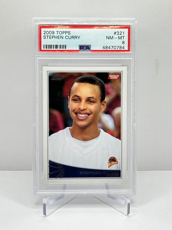 STEPHEN CURRY 2009-10 Topps #321 PSA 8 NM-MT Near Mint RC Rookie Card Warriors
