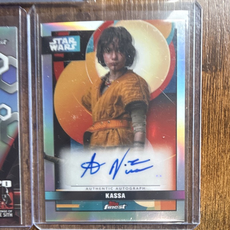 Topps Star Wars Finest/Chrome Black 5-Card Lot Hard Signed Autos Jabba Kassa view 2