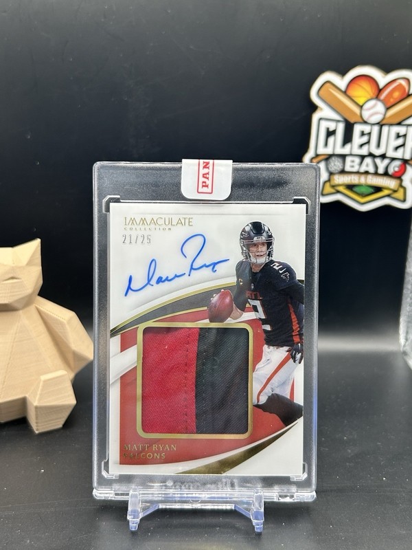 Matt Ryan 2021 Panini Immaculate Patch Auto /25 Falcons (CBTH)
