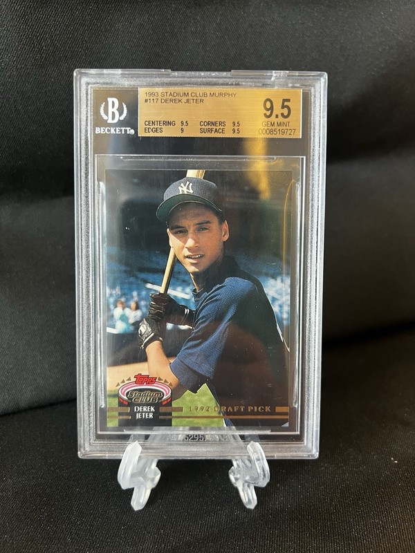 1993 Topps Stadium Club Murphy - Derek Jeter Rookie #117 BGS 9.5 Gem Mint HOF