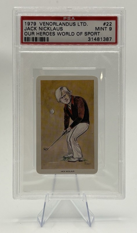 1979 Venorlandus LTD Our Heroes World Of Sport #22 Jack Nicklaus Mint PSA 9 