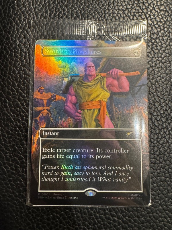 Magic the Gathering MTG Swords to Plowshares (Foil) (PSA Promo) (Sealed)