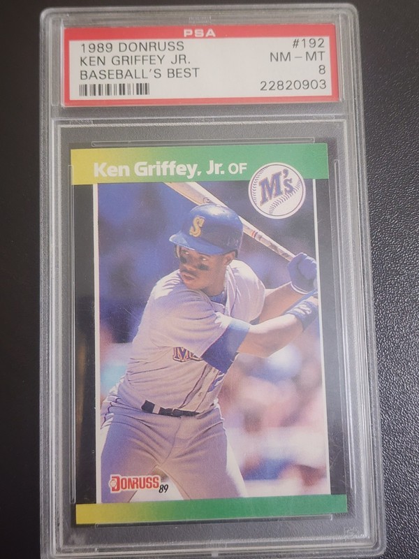 Donruss 1989 Baseball's Best Ken Griffey Jr. #192 Mariners Rookie PSA 8
