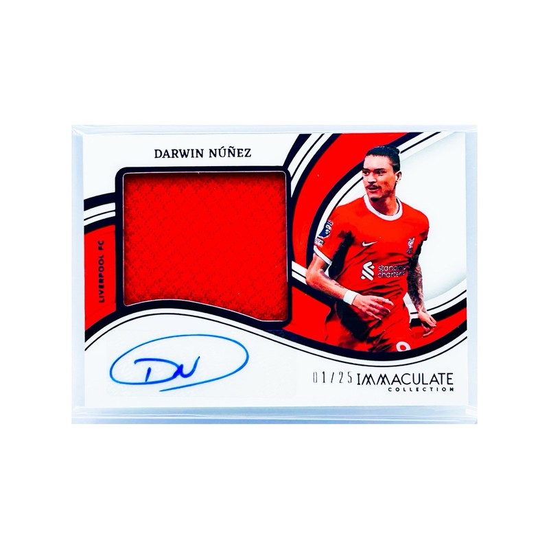 Darwin Nunez 2023-24 Immaculate Premium Swatch Auto /25 #PA-DN Liverpool