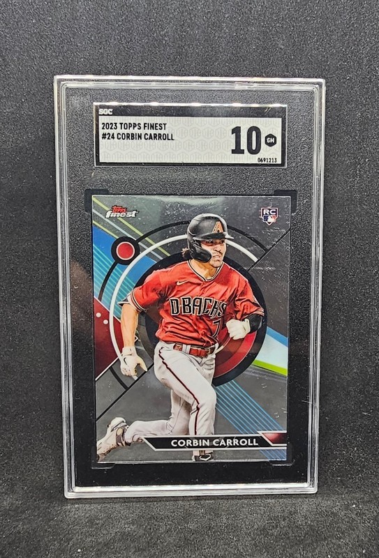 2023 Topps Finest - Corbin Carroll #24 (RC) SGC 10 view 1