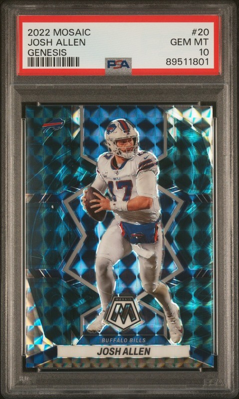 2020 Panini Mosaic #20 Josh Allen Genesis PSA 10 SP Case Hit