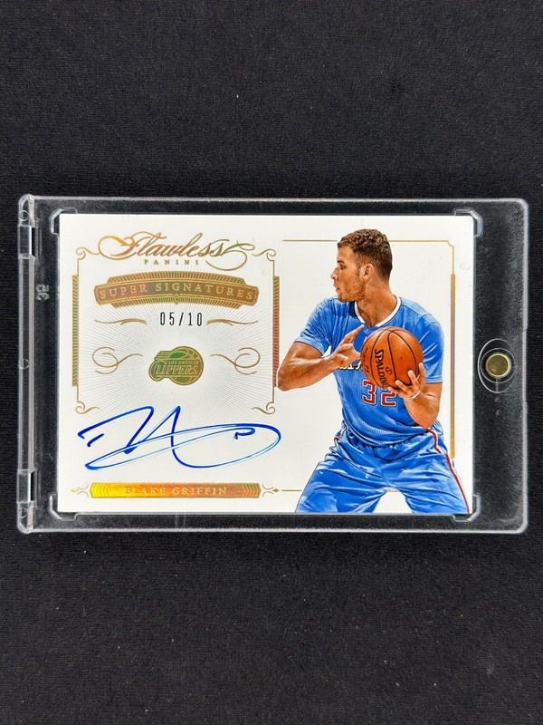 BLAKE GRIFFIN 2014-15 Panini Flawless Super Signatures Gold Auto /10 Clippers