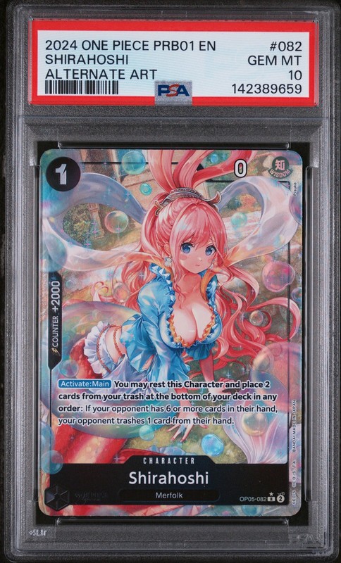 2024 ONE PIECE PRB01-PREMIUM BOOSTER -ONE PIECE CARD THE BEST- SHIRAHOSHI PSA 10