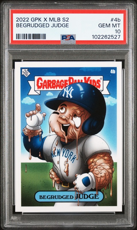 TOPPS GARBAGE PAIL KIDS GPK X MLB SERIES 2 ALEX PARDEE BEGRUDGED JUDGE PSA 10
