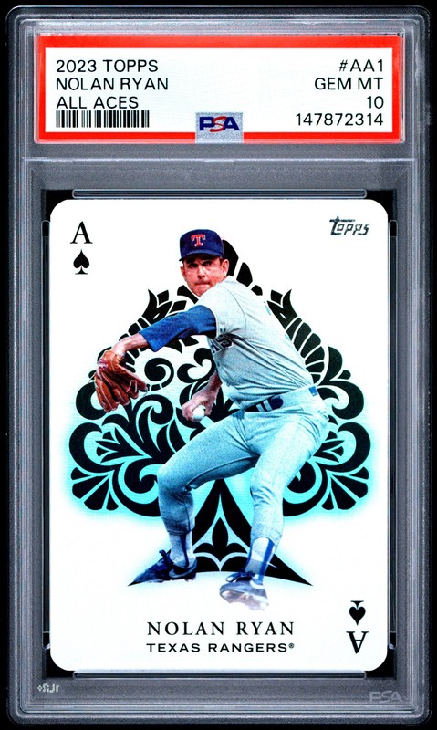 2023 TOPPS ALL ACES #AA1 NOLAN RYAN PSA 10