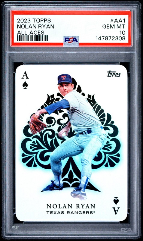 2023 TOPPS ALL ACES #AA1 NOLAN RYAN PSA 10