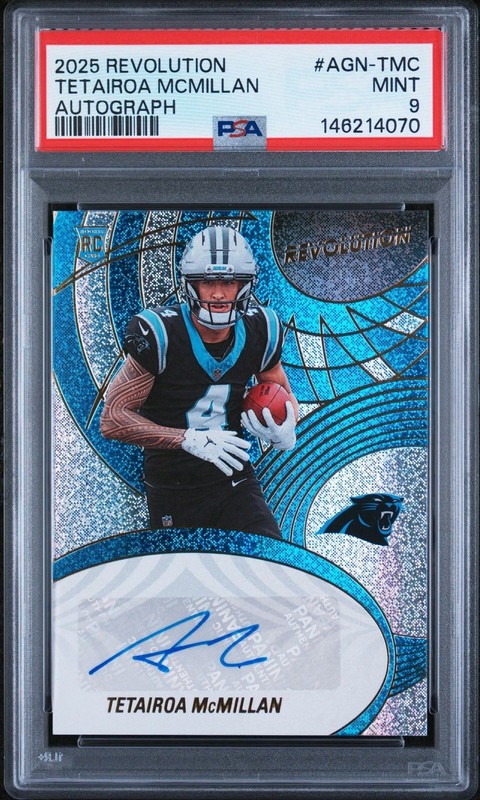 2025 Revolution Tetairoa McMillan Rookie Auto PSA 9 /199