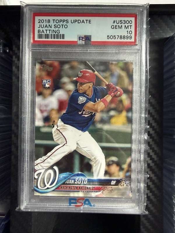 2018 Topps Update Juan Soto Batting RC PSA 10 Washington Nationals