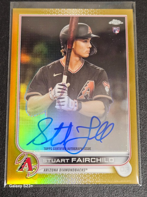 2022 Topps Chrome  Stuart Fairchild RC True Gold /50 Auto #RA-SF  Taiwan
