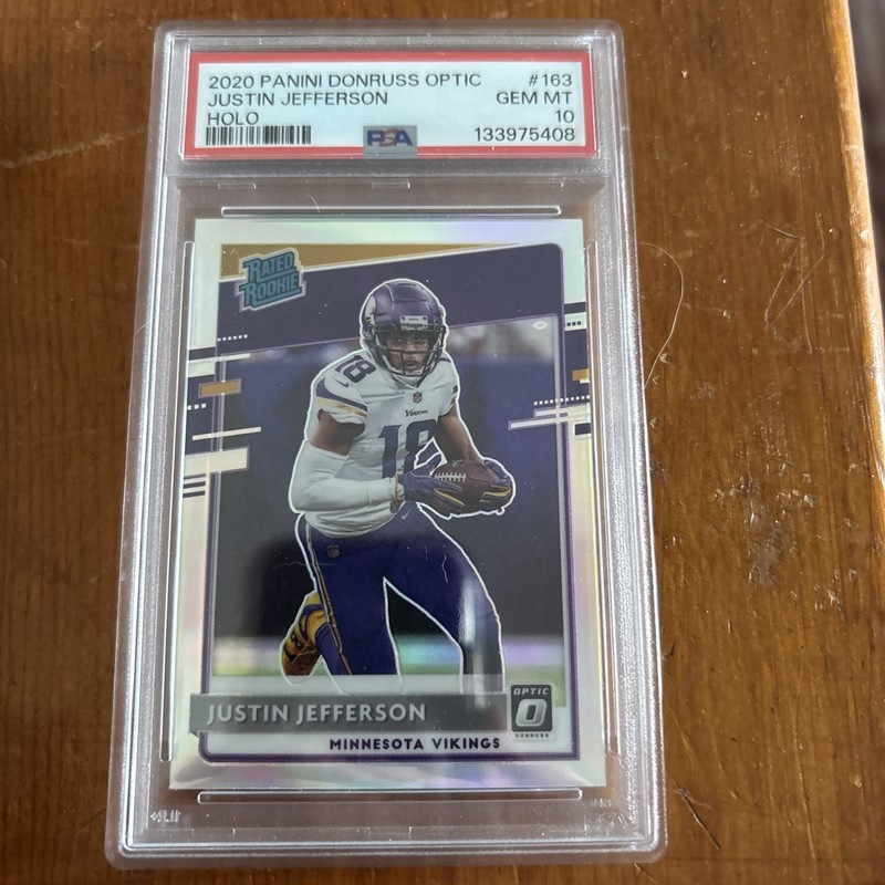 2020 Panini Donruss Optic Justin Jefferson Holo. PSA 10! 🔥