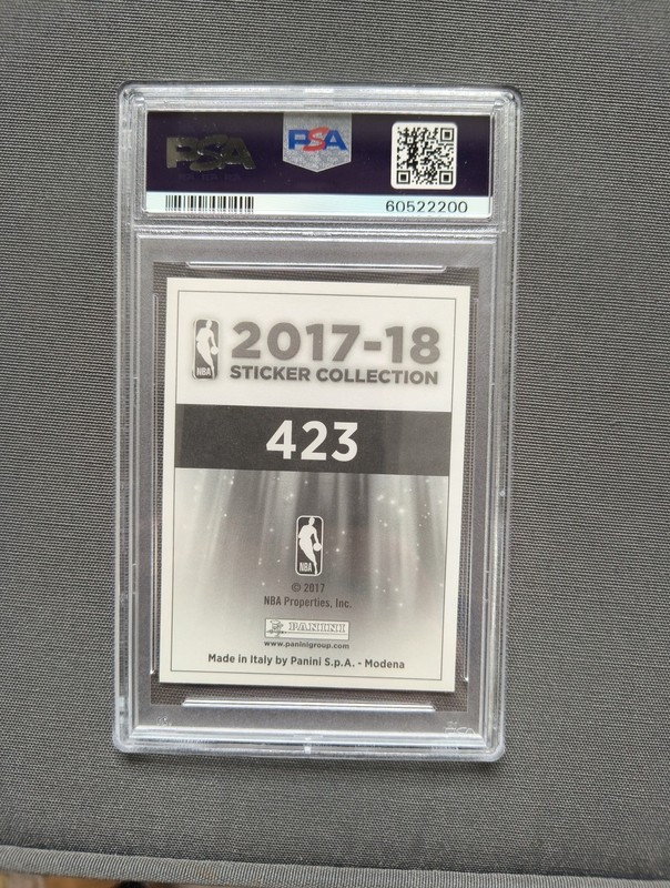 2017 Panini Stickers Jayson Tatum European -italy Psa 9 Rookie view 2