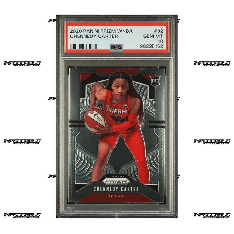 2020 Panini Prizm WNBA - #92 Chennedy Carter Rookie PSA 10