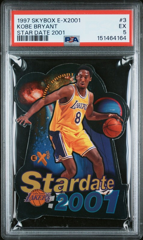 1997 SKYBOX E-X2001 STAR DATE 2001 #3 KOBE BRYANT PSA 5