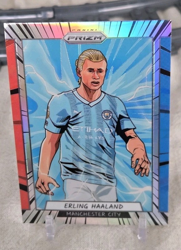2023-24 Panini Prizm Premier League Erling Haaland #1 Manga Case Hit SSP