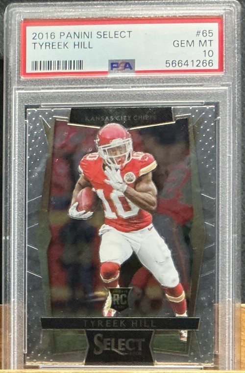 🔥2016 Panini Select Tyreek Hill PSA 10 #65 (RC)🔥