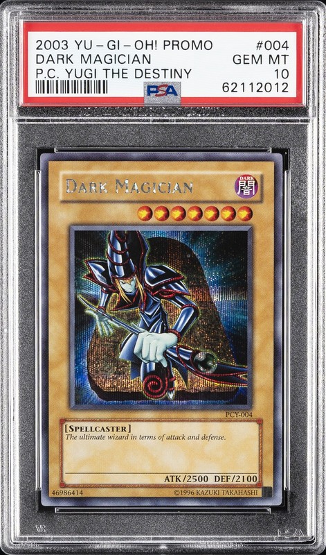 2003 YU-GI-OH! PROMO POWER OF CHAOS: YUGI THE DESTINY #004 DARK MAGICIAN PSA 10