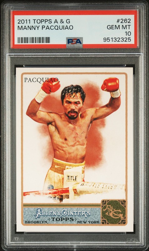 2011 ALLEN & GINTER #262 MANNY PACQUIAO PSA 10