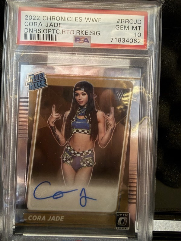 2022 Chronicles WWE Cora Jade Rated Rookie Auto PSA 10 Gem Mint