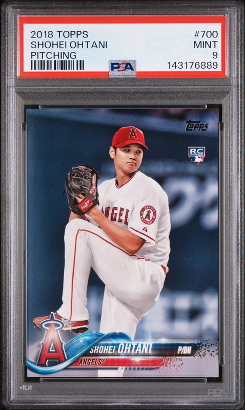 2018 TOPPS PITCHING #700 SHOHEI OHTANI ROOKIE RC PSA 9