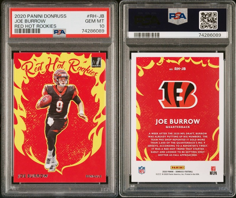 2020 Donruss Red Hot Rookies#RH-JB Joe Burrow