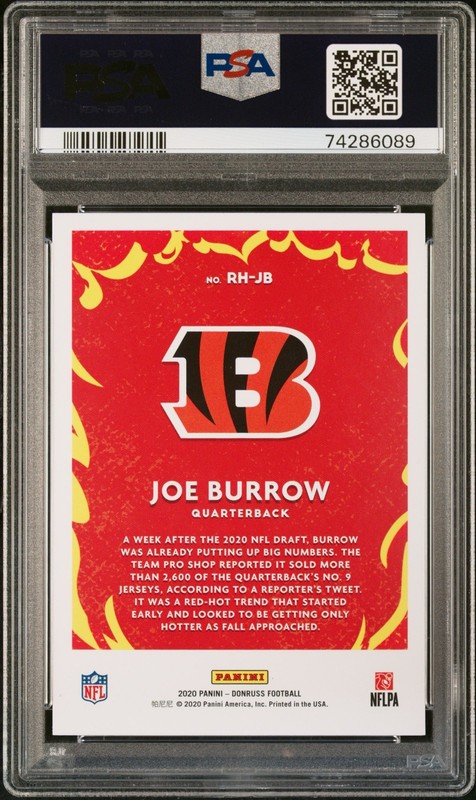 2020 Donruss Red Hot Rookies#RH-JB Joe Burrow view 2