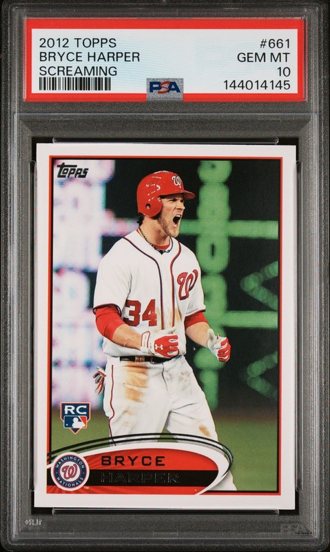 2012 TOPPS SCREAMING #661 BRYCE HARPER ROOKIE RC PSA 10