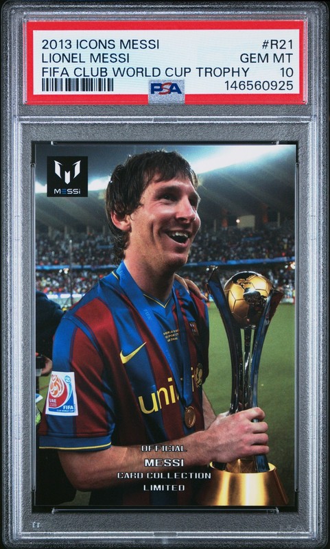 2013 ICONS MESSI LIMITED COLLECTION #R21 LIONEL MESSI PSA 10
