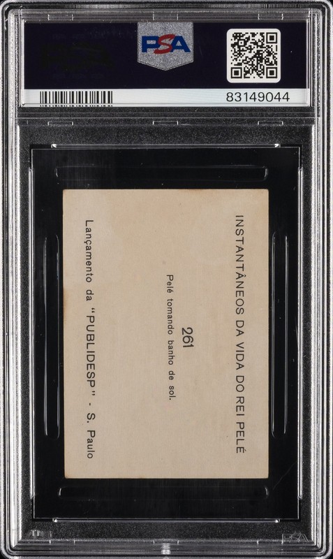 1964 INSTANTANEOS DA VIDA DO REI PELE #261 PELE PSA 4 view 2