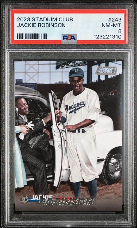 2023 TOPPS STADIUM CLUB #243 JACKIE ROBINSON PSA 8