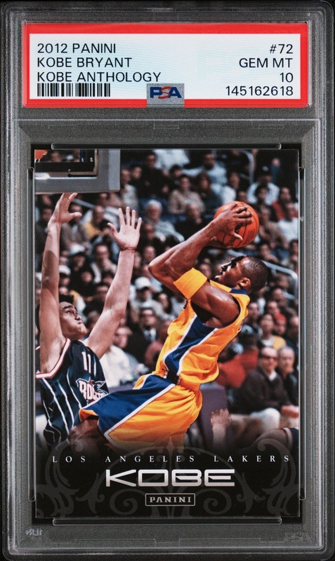 2012 PANINI KOBE ANTHOLOGY #72 KOBE BRYANT PSA 10