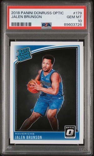 2018-19 Panini Donruss Optic Jalen Brunson #179 Rookie Card RC PSA 10 GEM MINT