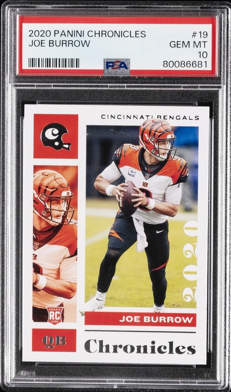 2020 PANINI CHRONICLES #19 JOE BURROW ROOKIE RC PSA 10