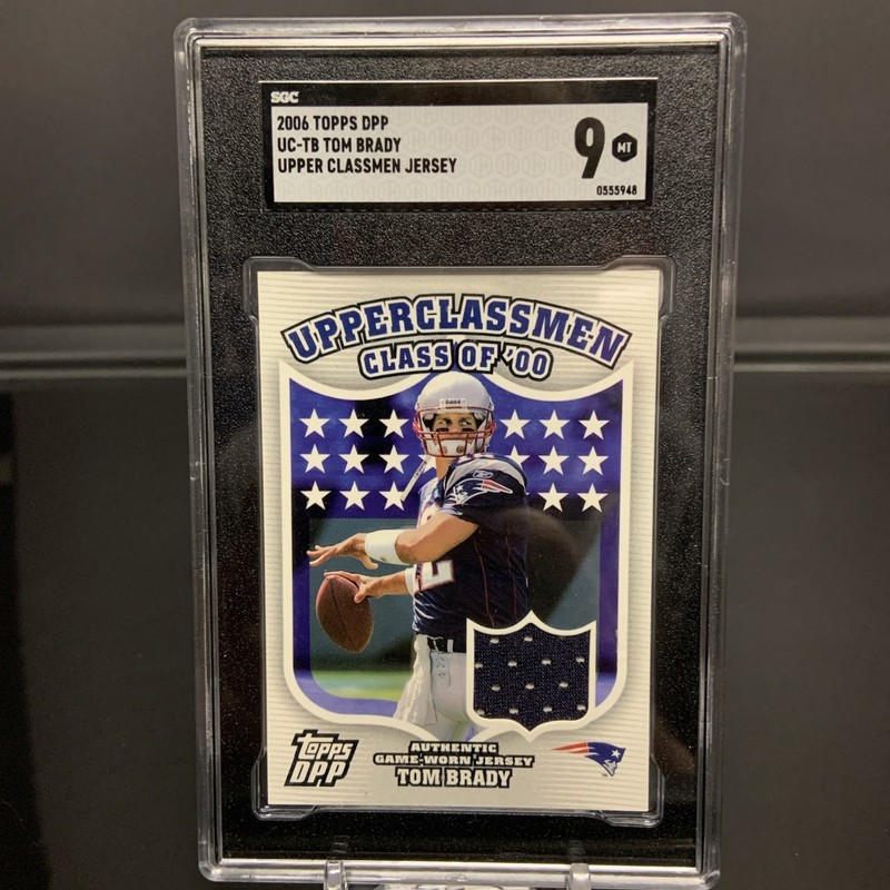 2007 Topps Upper Classmen Tom Brady Game Used Jersey Patch SSP SGC 9  
