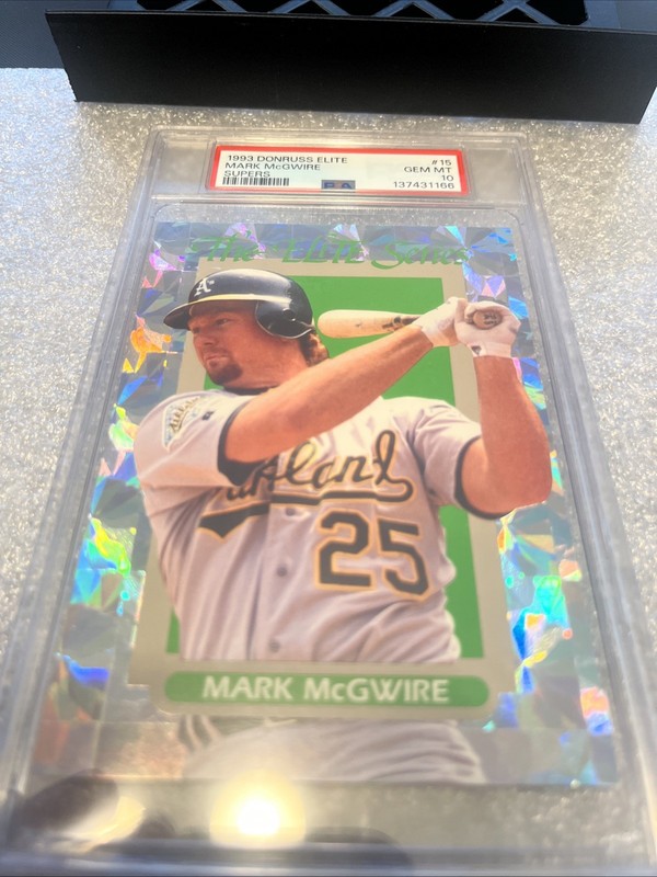 1993 Donruss - The Elite Series Mark McGwire #15 Supers /5000 PSA 10