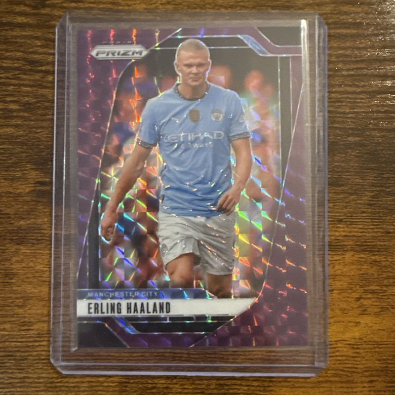 2025 Panini Prizm Erling Haaland Purple Prizm /249 #9