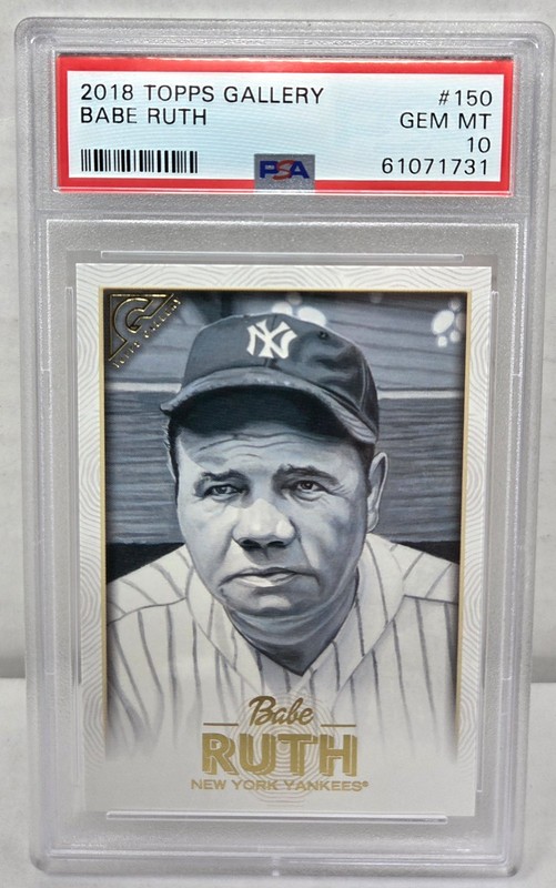 2018 Topps Gallery BABE RUTH PSA 10 GEM MINT