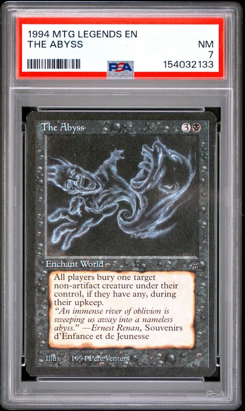 1994 MAGIC: THE GATHERING LEGENDS THE ABYSS PSA 7