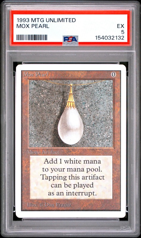 1993 MAGIC THE GATHERING UNLIMITED EDITION MOX PEARL PSA 5
