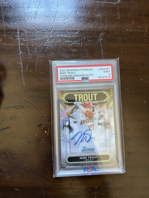 CHASER PACK, Mike Trout Autograph Graded 9.