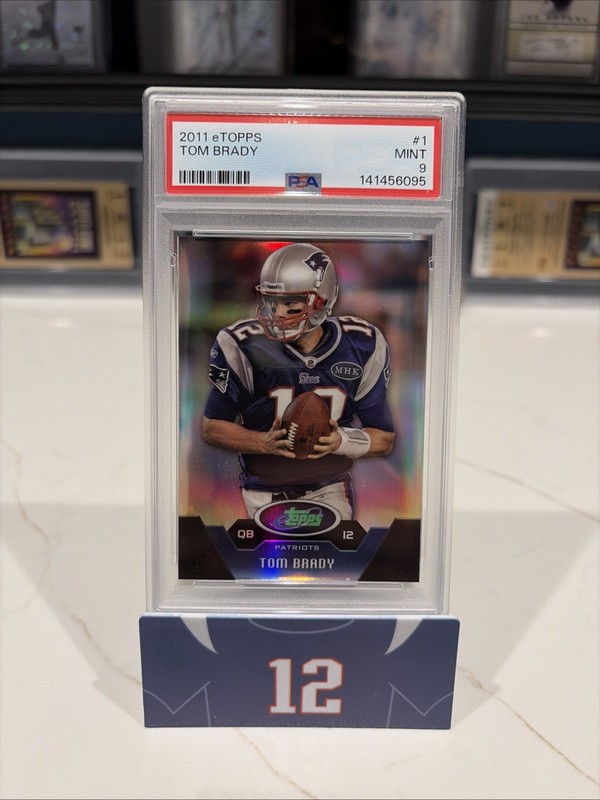TOM BRADY 2011 ETOPPS #1 PSA 9 /749 SERIAL NUMBERED INVEST GOAT HOF MVP TB12