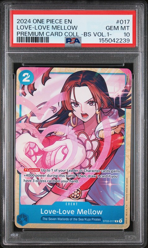 2024 ONE PIECE PREMIUM COLLECTION -BEST SELECTION VOL.1- LOVE-LOVE MELLOW PSA 10