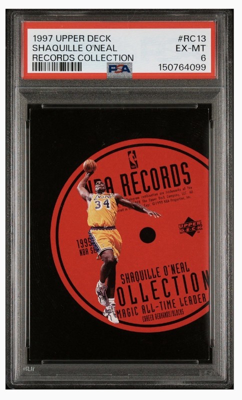 1997-98 Upper Deck - Nba Records Collection Shaquille O'Neal #RC13 PSA Rare