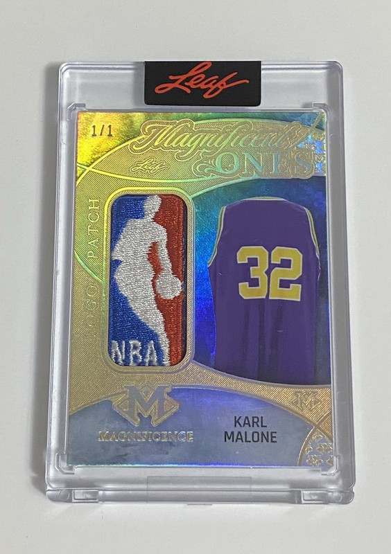2026 Leaf Magnificence Karl Malone Game Used LOGOMAN Patch Gold #1/1 🔥 🔥
